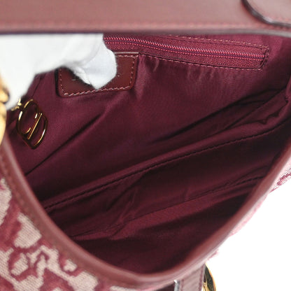 Christian Dior Bordeaux Trotter Saddle Handbag