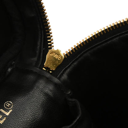 Chanel 2000-2002 Black Caviar Skin Timeless Vanity Handbag