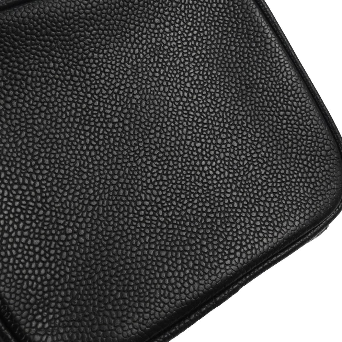 Chanel 2002-2003 Black Caviar Skin Timeless Vanity Handbag