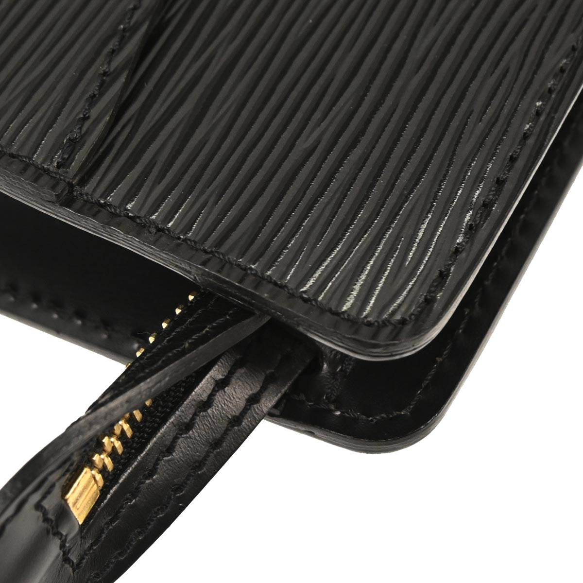 Louis Vuitton Black Epi Pochette Homme Clutch Bag M52522