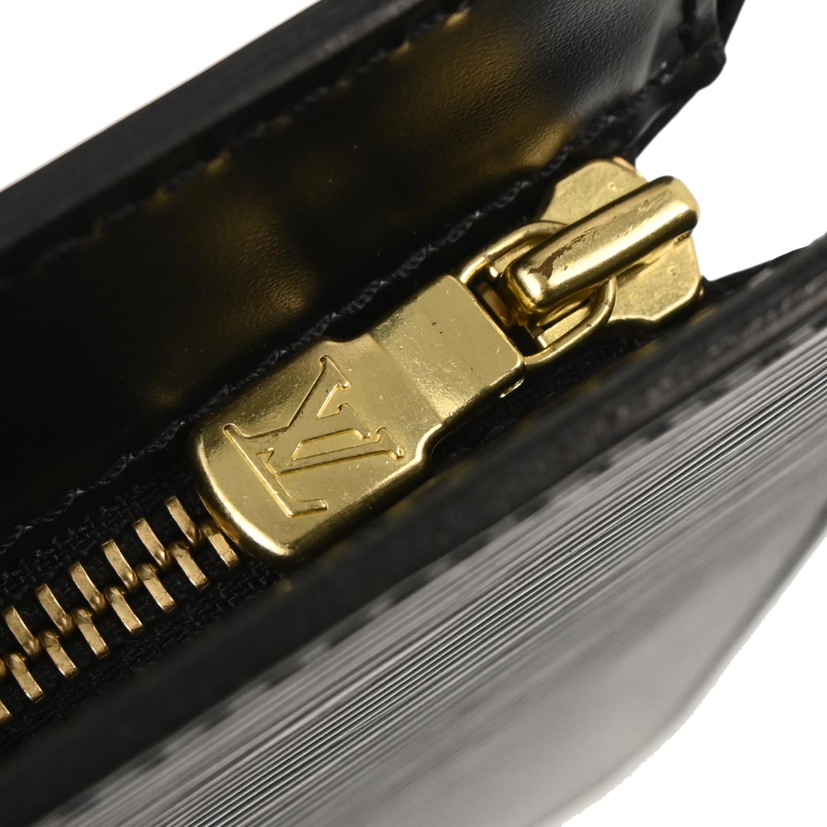 Louis Vuitton Black Epi Pochette Homme Clutch Bag M52522