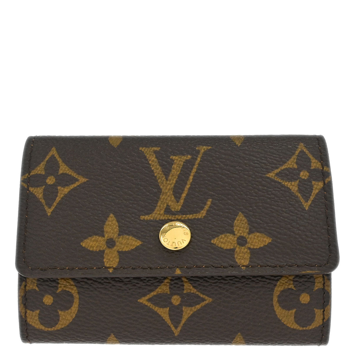 Louis Vuitton Monogram Porte Monnaie Plat Coin Case Wallet M61930