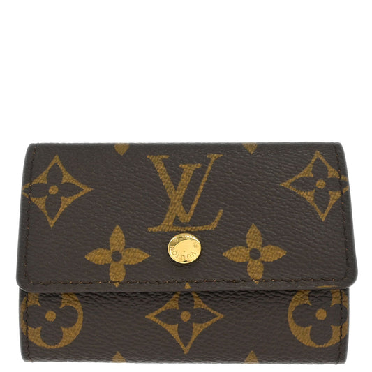 Louis Vuitton Monogram Porte Monnaie Plat Coin Case Wallet M61930