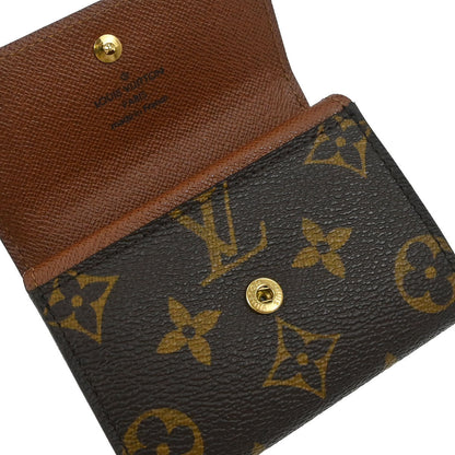 Louis Vuitton Monogram Porte Monnaie Plat Coin Case Wallet M61930