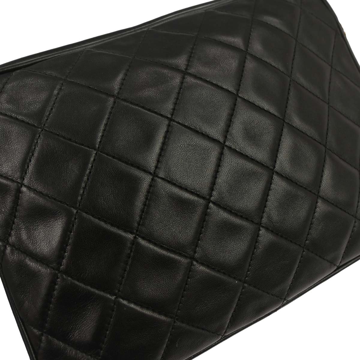 Chanel Black Lambskin Camera Bag Small