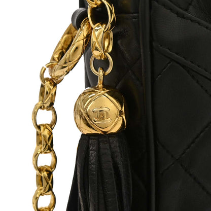 Chanel Black Lambskin Camera Bag Small