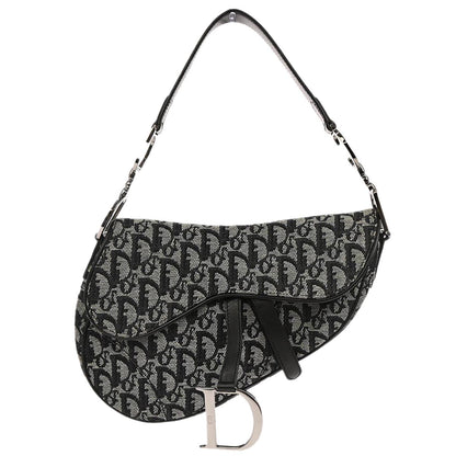 Christian Dior Black Trotter Saddle Handbag