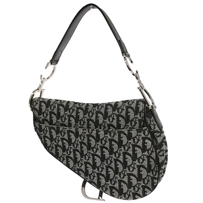 Christian Dior Black Trotter Saddle Handbag