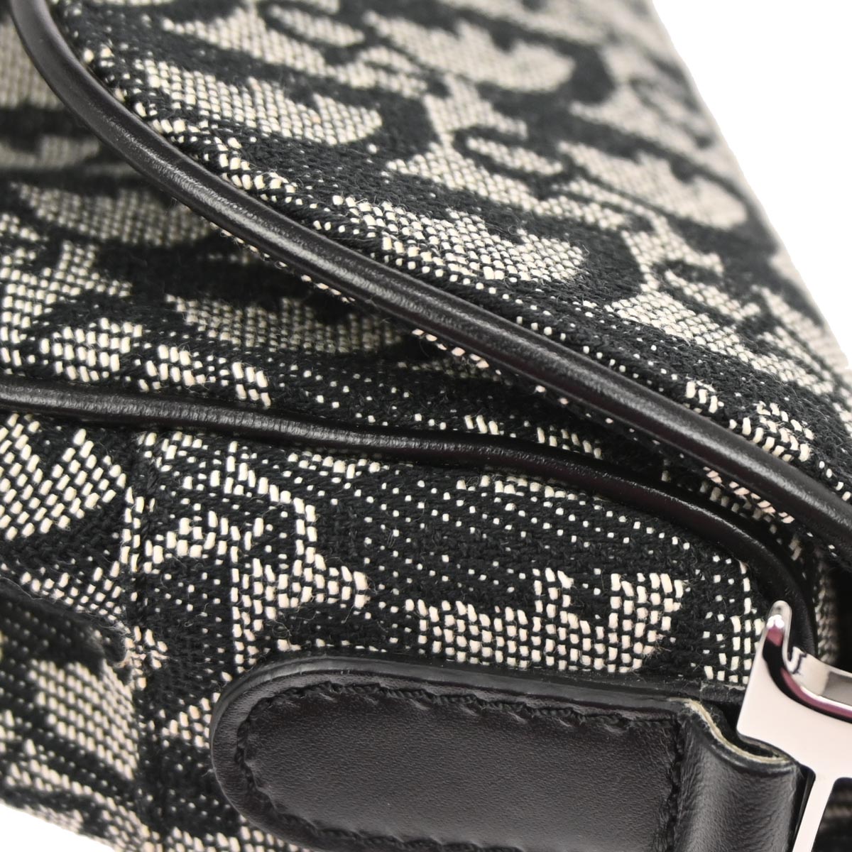 Christian Dior Black Trotter Saddle Handbag