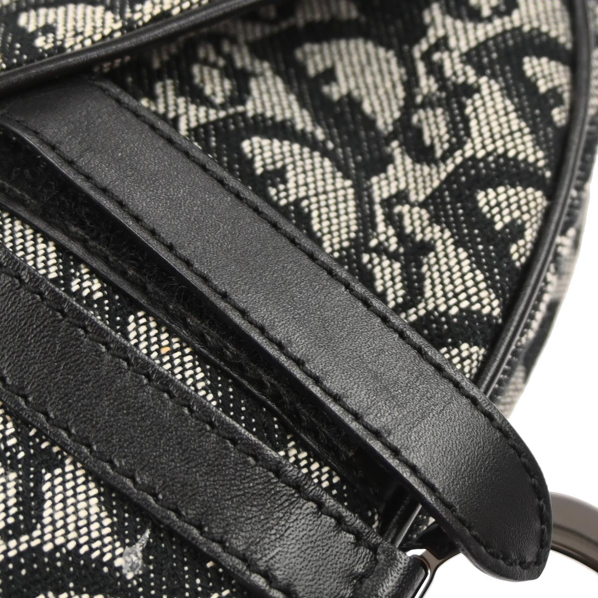 Christian Dior Black Trotter Saddle Handbag