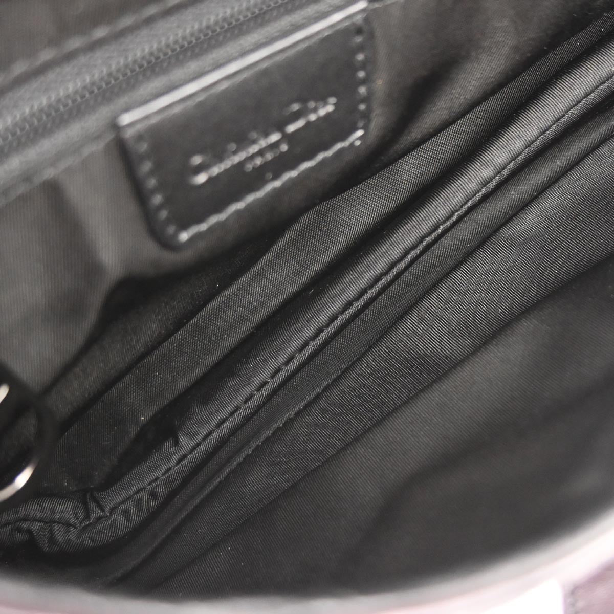 Christian Dior Black Trotter Saddle Handbag