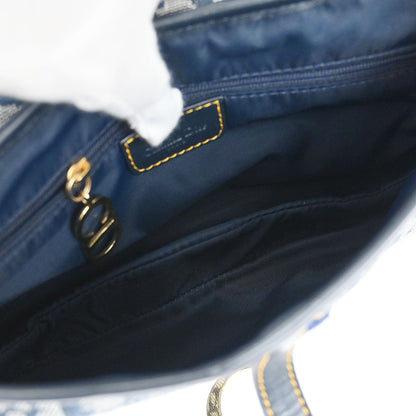 Christian Dior Navy Trotter Double Saddle Handbag