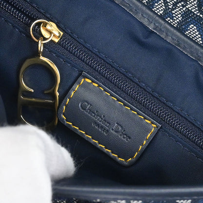 Christian Dior Navy Trotter Double Saddle Handbag