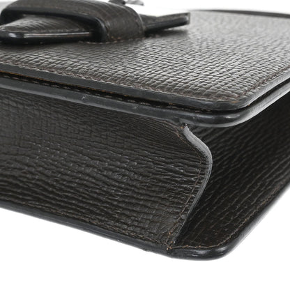 Loewe Dark Brown Leather Barcelona 2way Shoulder Handbag