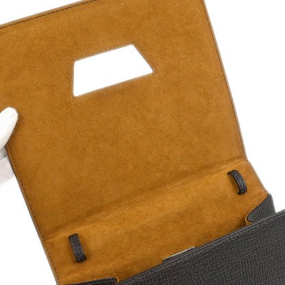 Loewe Dark Brown Leather Barcelona 2way Shoulder Handbag