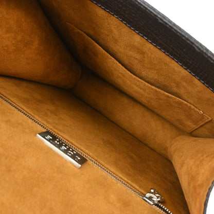 Loewe Dark Brown Leather Barcelona 2way Shoulder Handbag