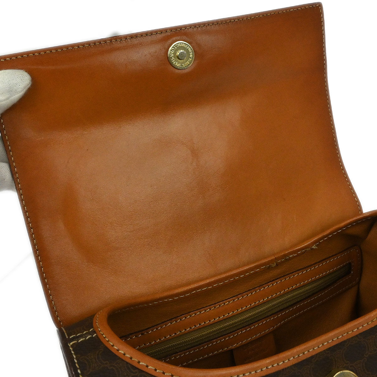 Celine Brown Macadam Handbag