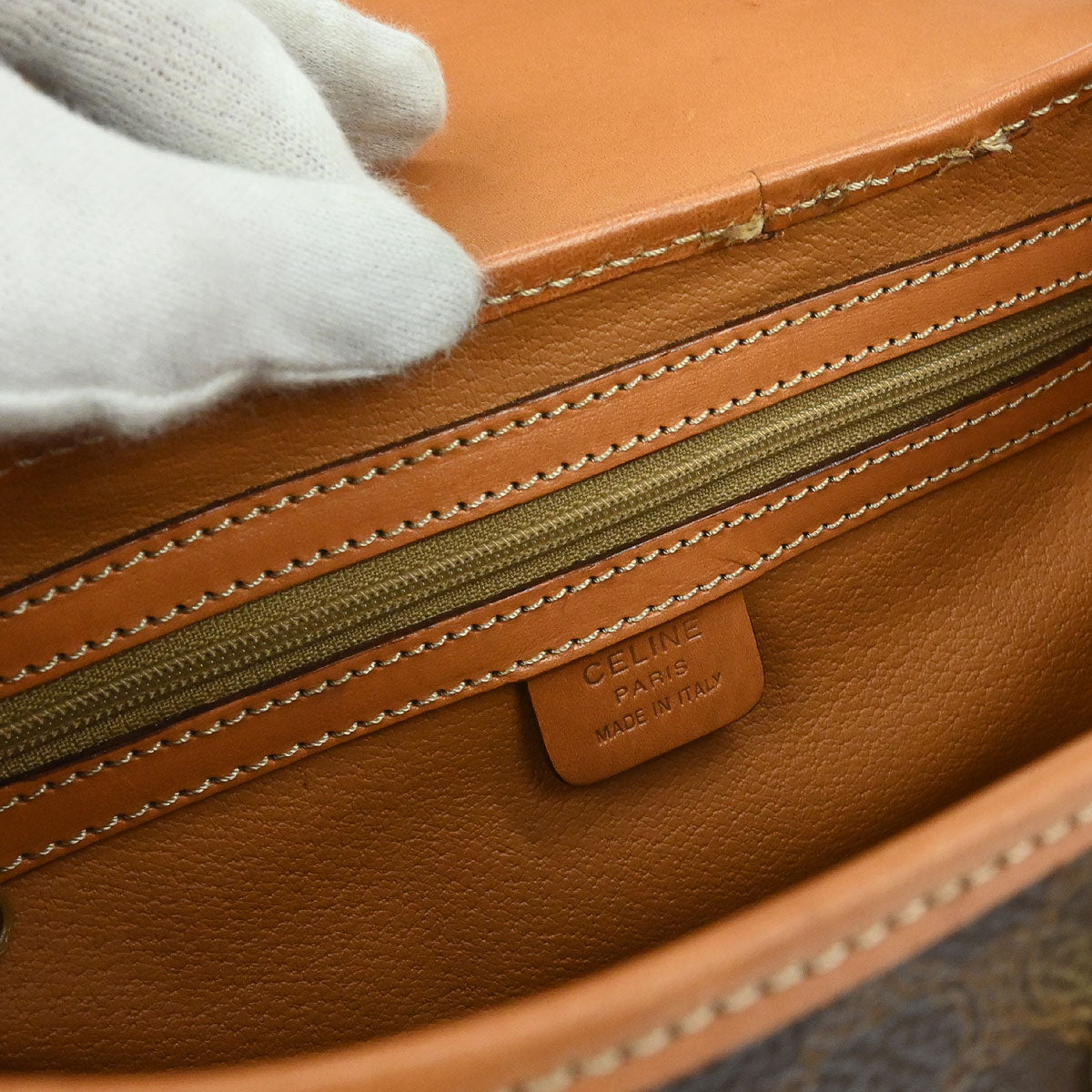 Celine Brown Macadam Handbag