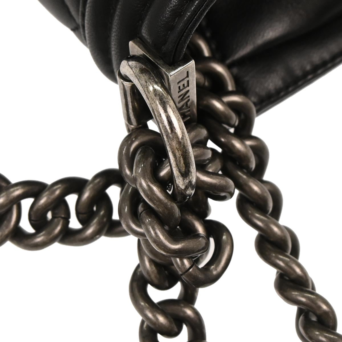 Boy Chanel 2017 Black Lambskin Medium Shoulder Bag