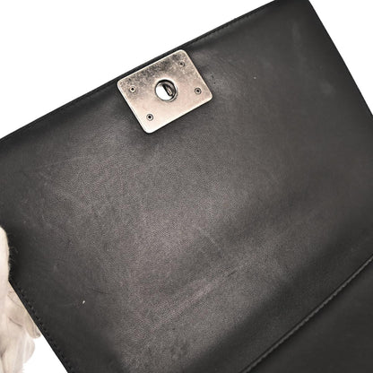 Boy Chanel 2017 Black Lambskin Medium Shoulder Bag