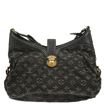 Louis Vuitton Black Monogram Denim XS Shoulder Bag M95608