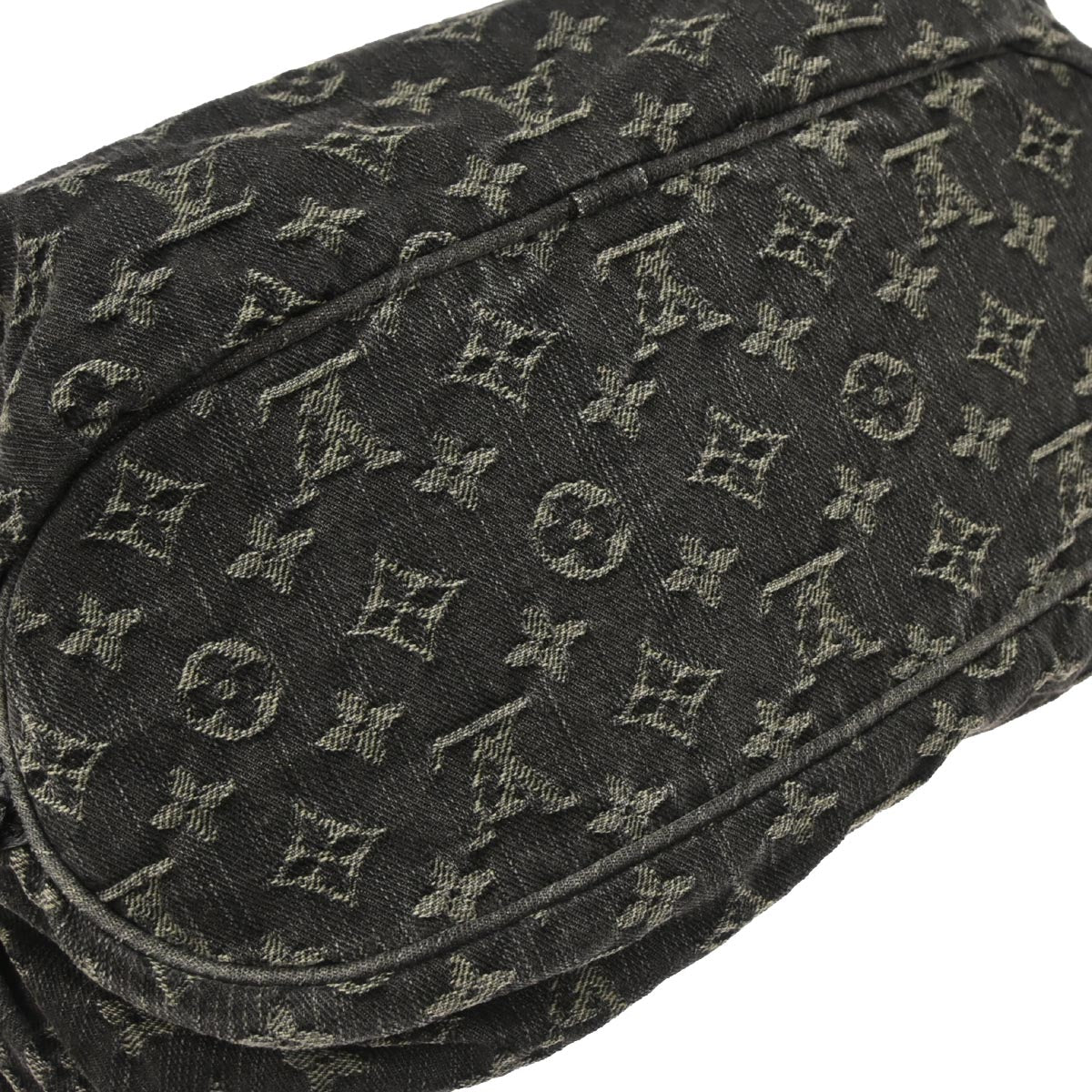Louis Vuitton Black Monogram Denim XS Shoulder Bag M95608