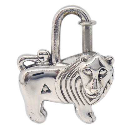 Hermes I'Afrique Lion 1997 Cadena Silver Small Good