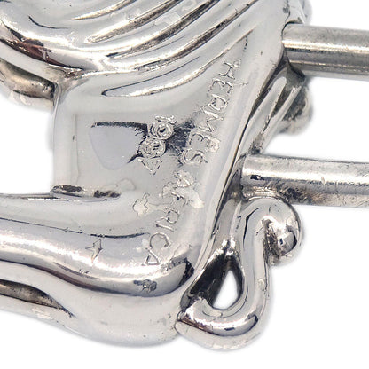 Hermes I'Afrique Lion 1997 Cadena Silver Small Good