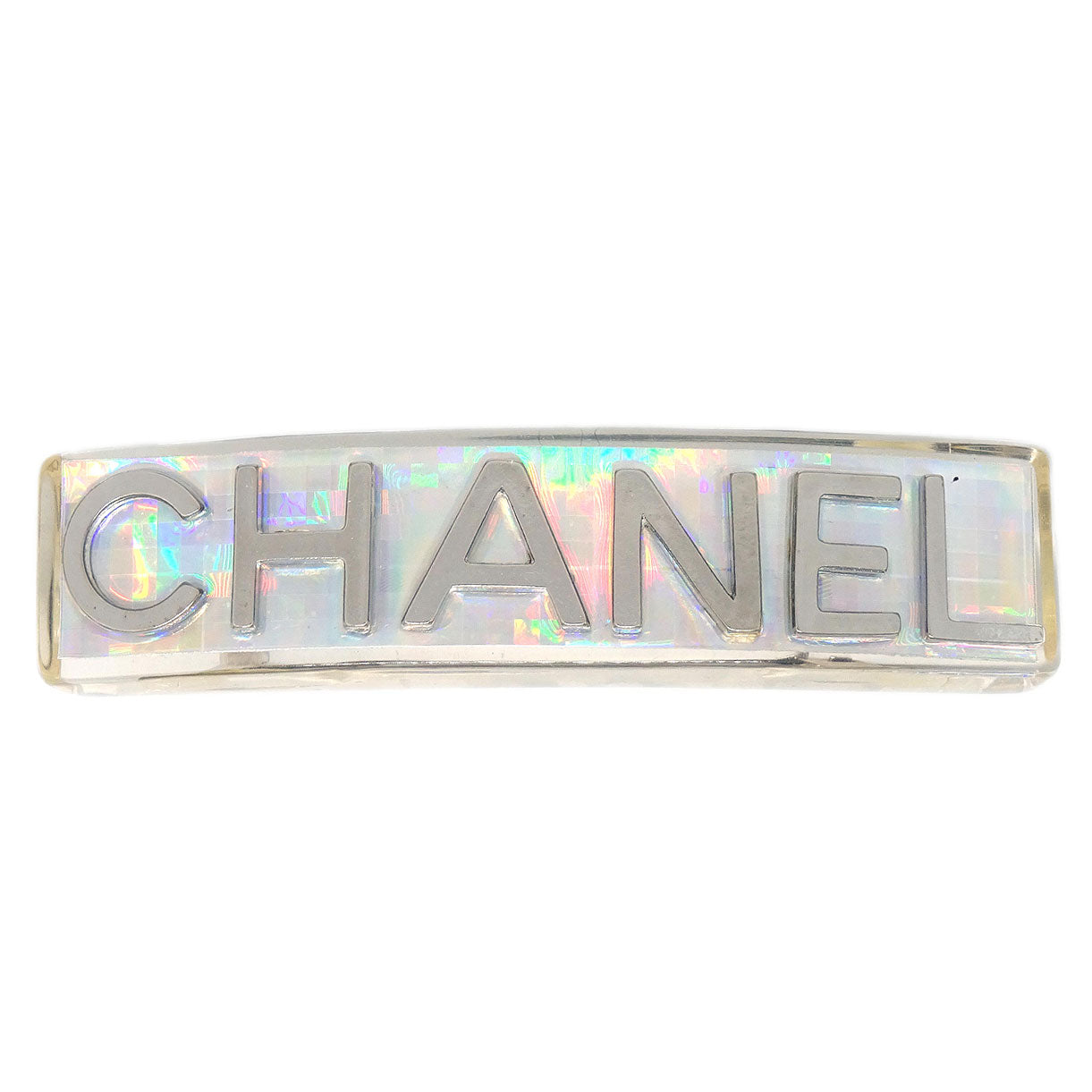 Chanel Hair Clip Barrette Clear 97P