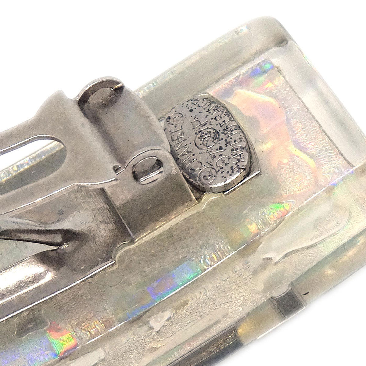 Chanel Hair Clip Barrette Clear 97P