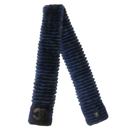 Chanel Orylag Stole Blue Small Good