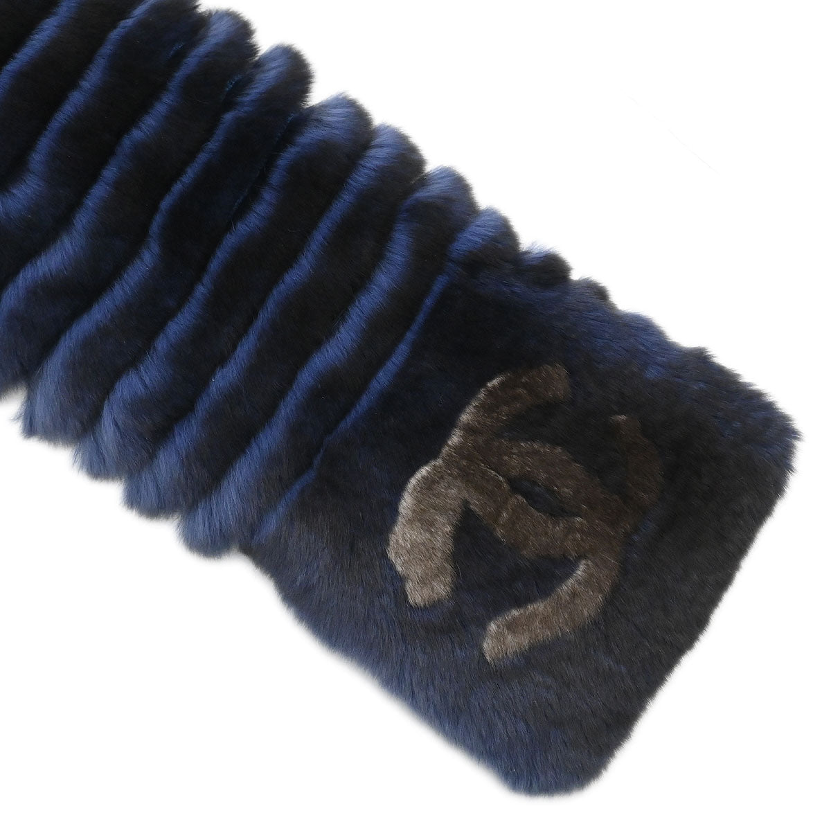 Chanel Orylag Stole Blue Small Good