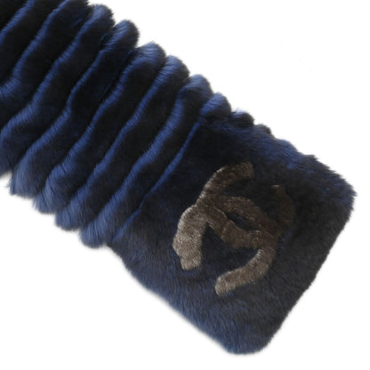 Chanel Orylag Stole Blue Small Good