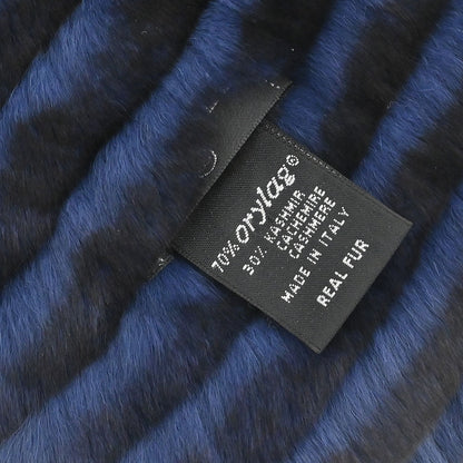 Chanel Orylag Stole Blue Small Good