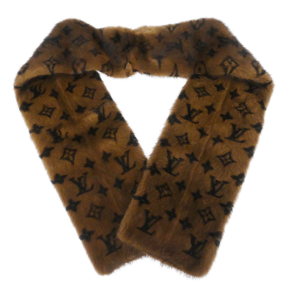 Louis Vuitton Monogram Mink Shawl Stole M72245