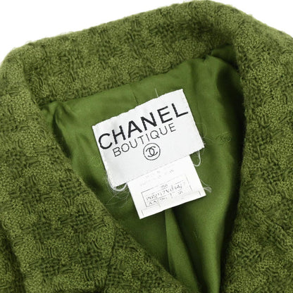 Chanel 1995 Single Breasted Jacket Green #38