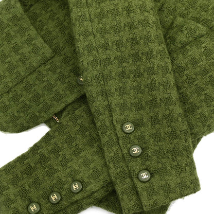 Chanel 1995 Single Breasted Jacket Green #38