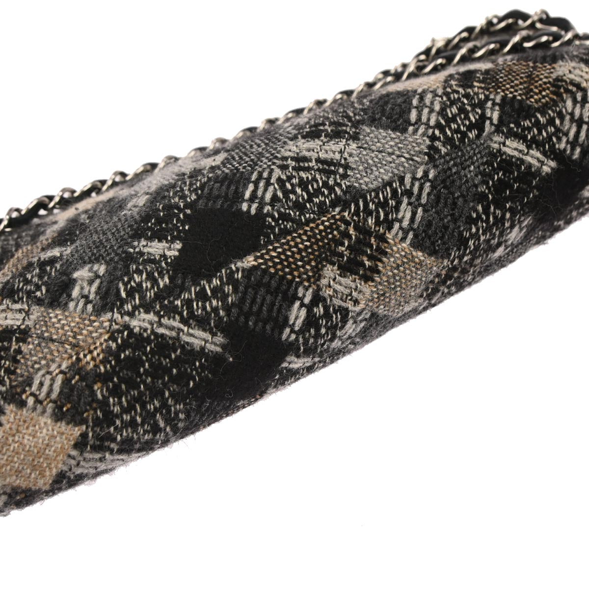 Chanel 2005-2006 Black Tweed Shoulder Bag