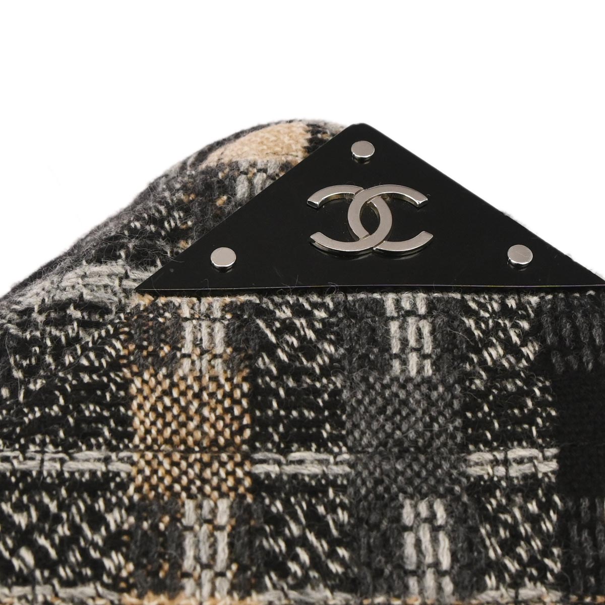 Chanel 2005-2006 Black Tweed Shoulder Bag