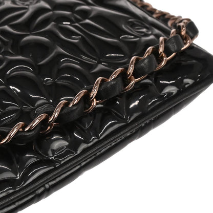 Chanel 2003-2004 Black Patent Leather Shoulder Bag