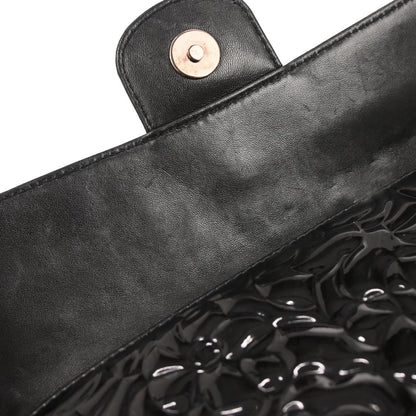 Chanel 2003-2004 Black Patent Leather Shoulder Bag