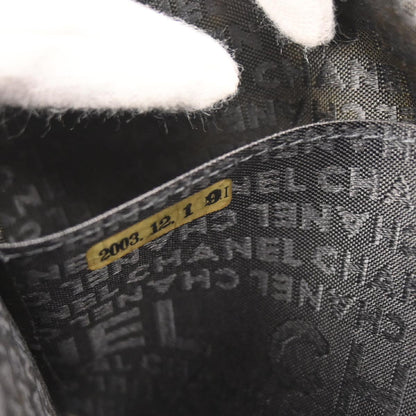 Chanel 2003-2004 Black Patent Leather Shoulder Bag