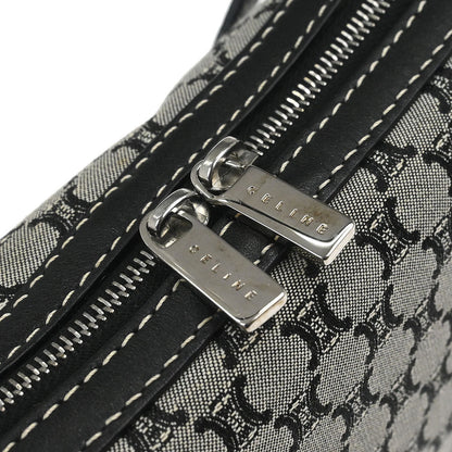 Celine Gray Canvas Macadam Shoulder Bag