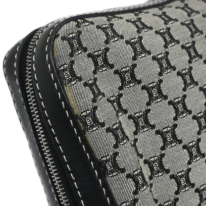 Celine Gray Canvas Macadam Shoulder Bag