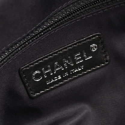 Chanel 2008-2009 Black Leather Paris-Biarritz Duffle Handbag
