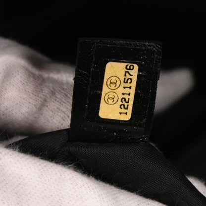 Chanel 2008-2009 Black Leather Paris-Biarritz Duffle Handbag