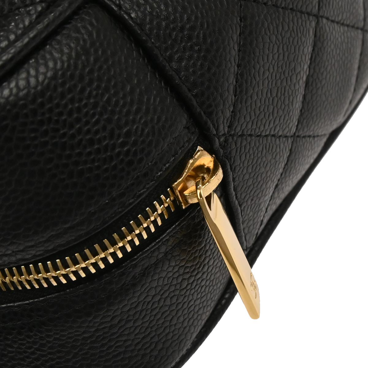 Chanel Black Caviar Skin Bowling Bag 27