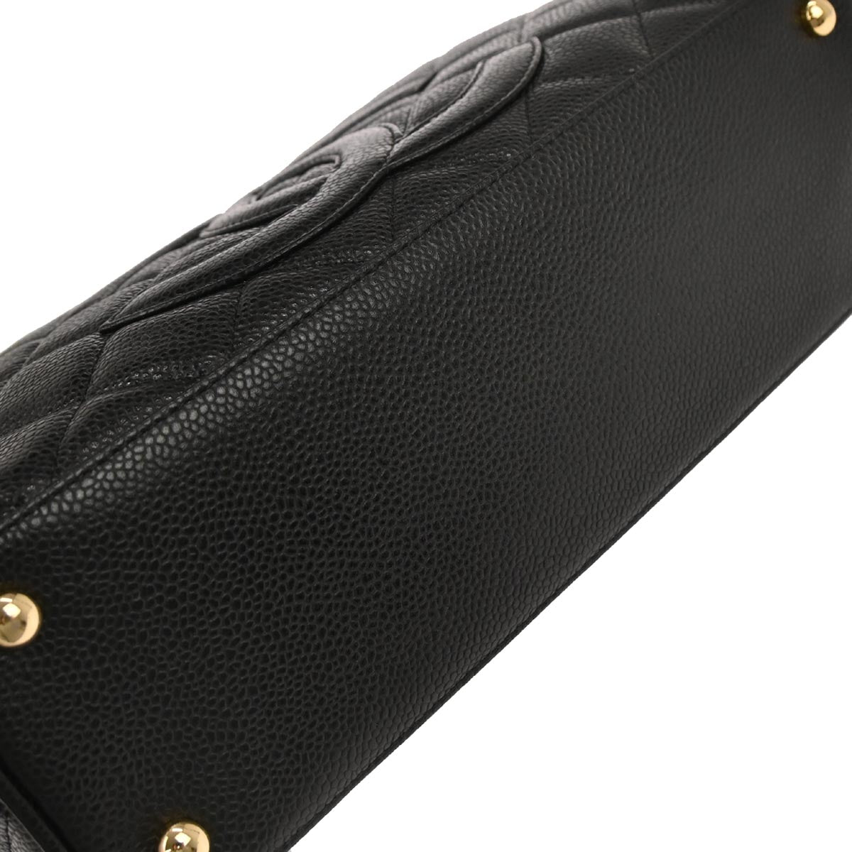 Chanel Black Caviar Skin Bowling Bag 27