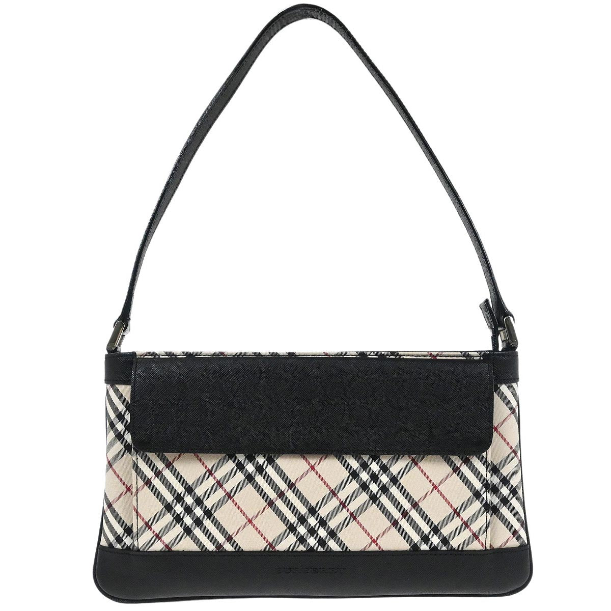 Burberry Beige Canvas Burberry Check Handbag