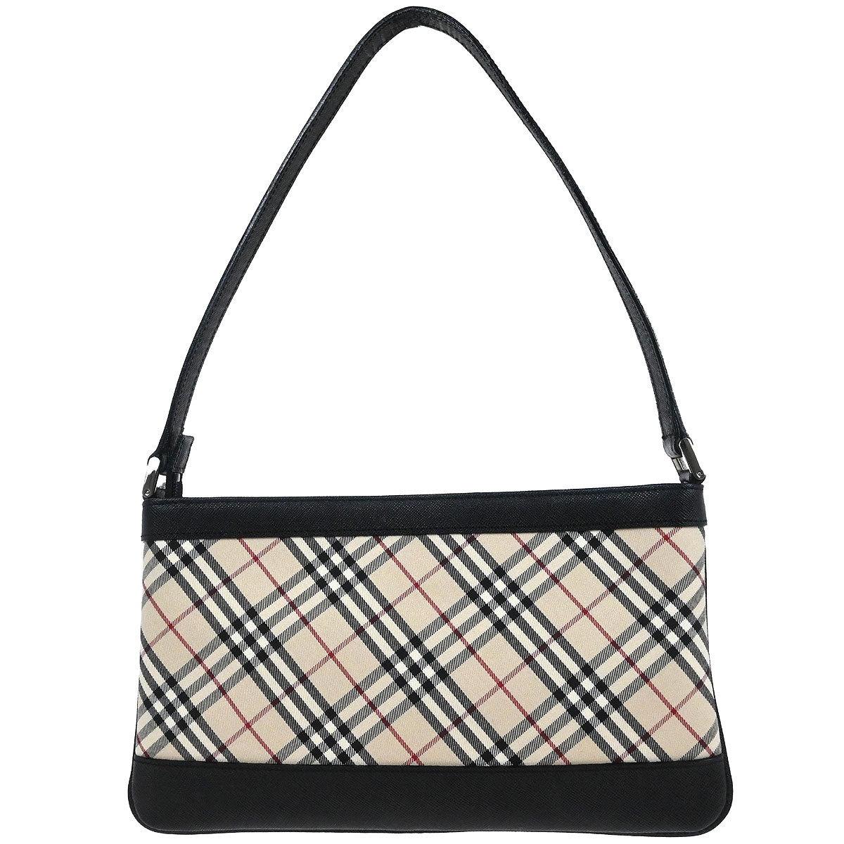 Burberry Beige Canvas Burberry Check Handbag